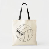 Canvas tas Volleyball Player Custom Text/Team Name (Voorkant)