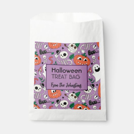 Canvas tas voor aangepaste behandeling van hallowe bedankzakje (Voorkant)