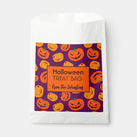 Canvas tas voor aangepaste behandeling van hallowe bedankzakje (Voorkant)
