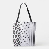 Canvas tas voor afdrukken van luipaard (Achterkant)