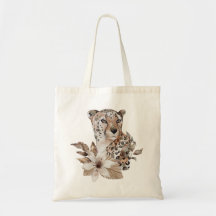 Canvas tas voor afdrukken van luipaard