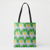 canvas tas voor dagbloemen (Voorkant)