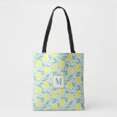 Canvas tas voor de botanische monogram van Lemon (Voorkant)