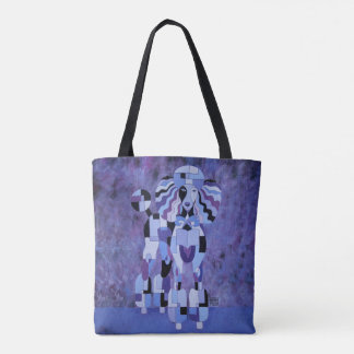 Canvas tas voor de porseleinkast - Paars