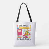 canvas tas voor de verstrekking van schoolbenodigd (Achterkant)