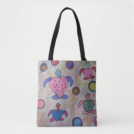 Canvas tas voor draaistrokken en cirkels (Voorkant)