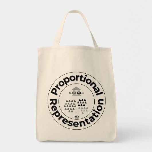 Canvas tas voor evenredige vertegenwoordiging (Voorkant)