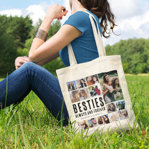 Canvas tas voor fotocollage altijd en voor altijd