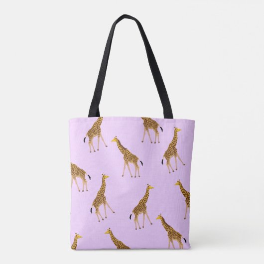 Canvas tas voor gebatterde Giraffe (Achterkant)