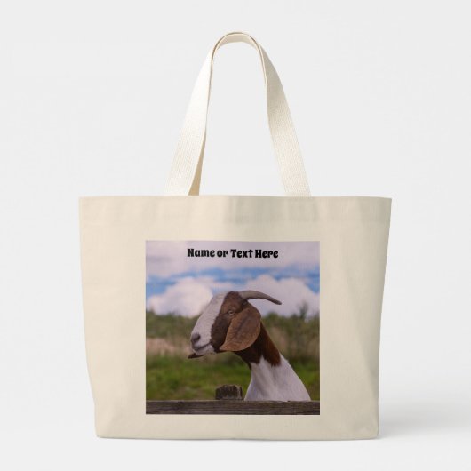 Canvas tas voor geitenvoer (Achterkant)