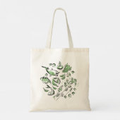 Canvas tas voor gepersonaliseerde Chinese snijinkt (Achterkant)