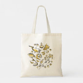 Canvas tas voor gepersonaliseerde Chinese snijinkt (Achterkant)