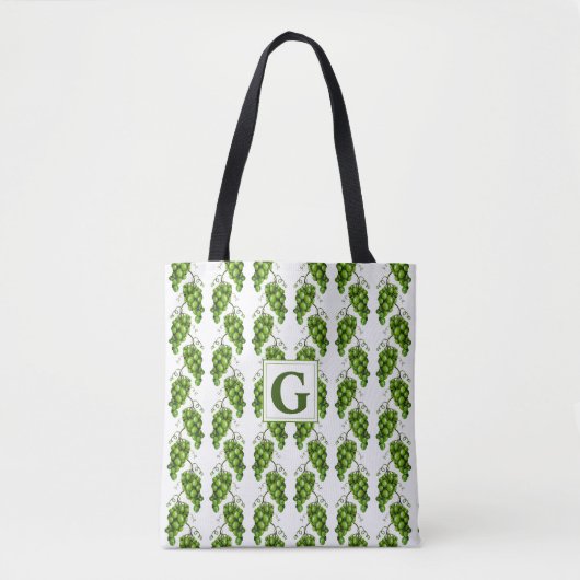 Canvas tas voor groene druiven (Voorkant)