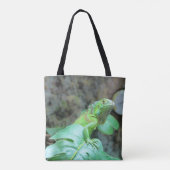 Canvas tas voor groene iguana (Achterkant)