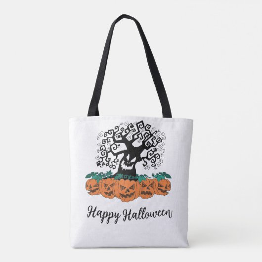Canvas tas voor Halloween (Achterkant)
