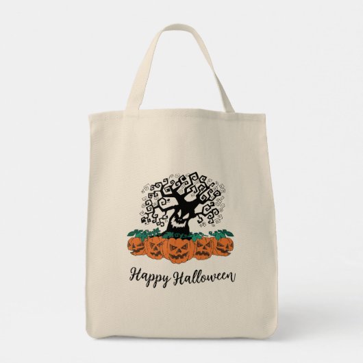 Canvas tas voor Halloween (Achterkant)