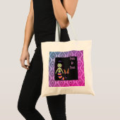 Canvas tas voor Halloween Witch Mermaid treat tas (Voorkant (product))