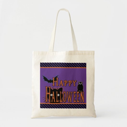Canvas tas voor Happy Halloween (Voorkant)