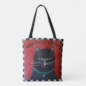 Canvas tas voor kattenliefhebbers (Achterkant)