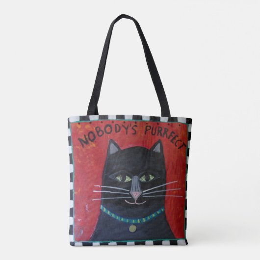 Canvas tas voor kattenliefhebbers (Achterkant)