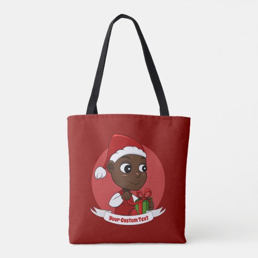 Canvas tas voor kerstbaby (Achterkant)