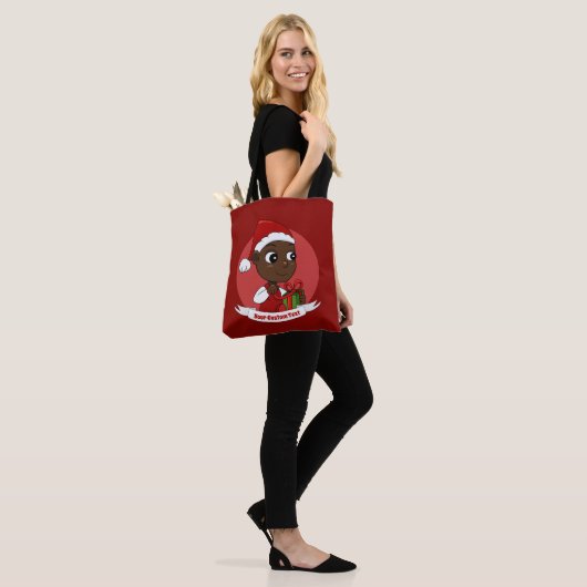 Canvas tas voor kerstbaby (Op model)