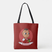 Canvas tas voor kerstbaby (Achterkant)