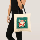 Canvas tas voor kerstcadeautjes met Pickleball (Voorkant (product))