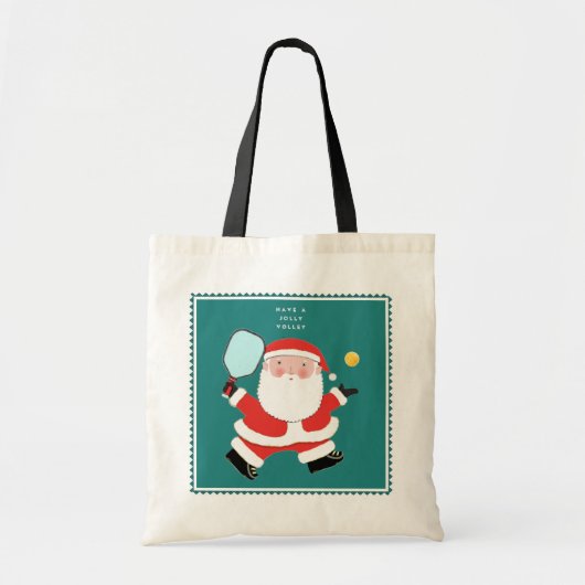 Canvas tas voor kerstcadeautjes met Pickleball (Voorkant)