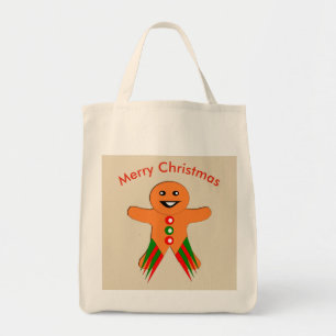 Canvas tas voor kerstfeestmaal ontbijtbrood