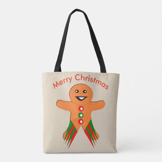 Canvas tas voor kerstfeestmaal ontbijtbrood (Achterkant)