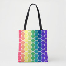 canvas tas voor kleurverzamelaarhexagons