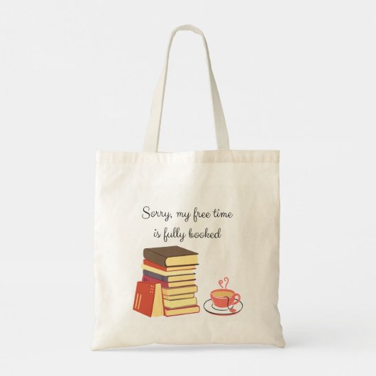 Canvas tas voor leesliefhebber (Achterkant)