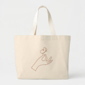Canvas tas voor Magical Hands Line Art (Voorkant)