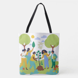 Canvas tas voor Natuur liefhebbers - Planting Tree