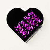 Canvas tas voor Nerds zwart met fancy tekst Notitieboek (Achterkant)