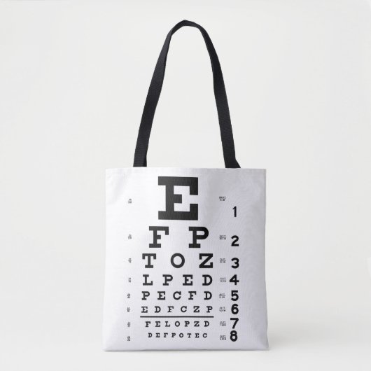 Canvas tas voor oogopslag Optometrist (Voorkant)