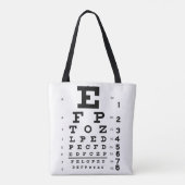 Canvas tas voor oogopslag Optometrist (Achterkant)