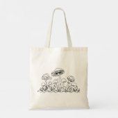 Canvas tas voor paddenstoelen (Achterkant)