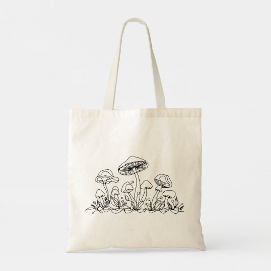 Canvas tas voor paddenstoelen (Achterkant)