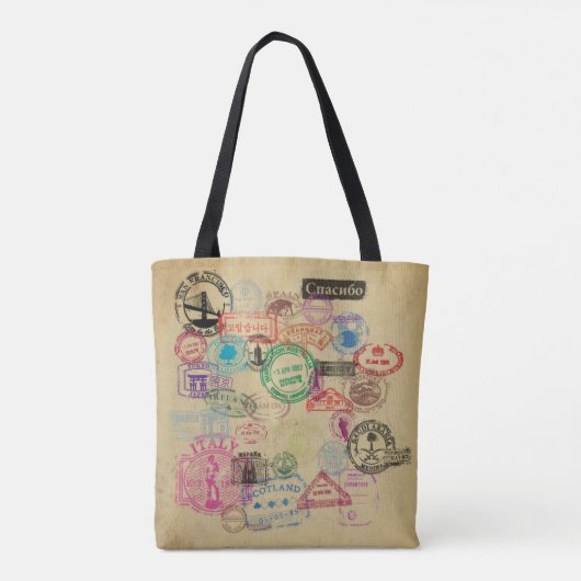  Canvas tas voor paspoortzegels - All-Over-Print (Achterkant)