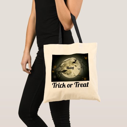 Canvas tas voor persoonlijke Trick or treat (Voorkant (product))