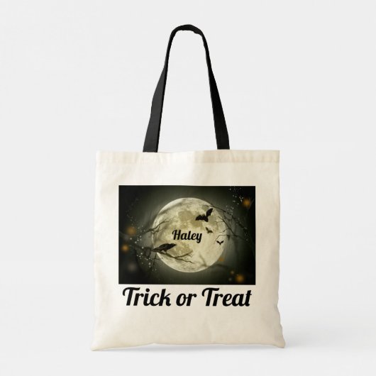 Canvas tas voor persoonlijke Trick or treat (Achterkant)