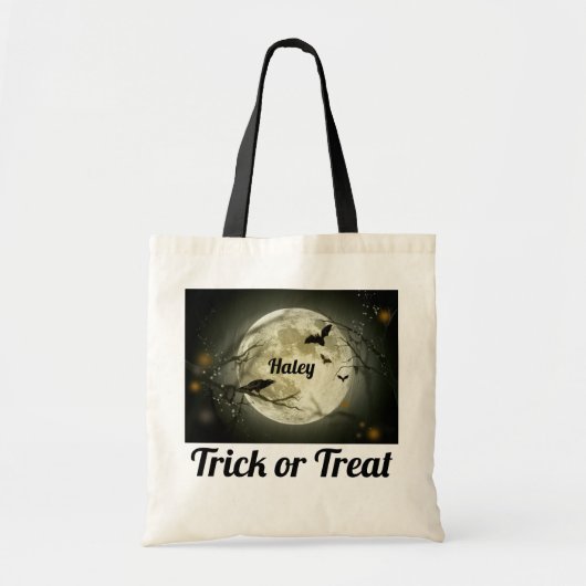 Canvas tas voor persoonlijke Trick or treat (Voorkant)