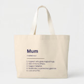 Canvas tas voor supermoeders. (Voorkant)