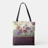 Canvas tas voor tuinViolet Design (Achterkant)