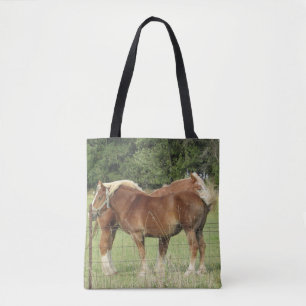 Canvas tas voor twee paardenpest