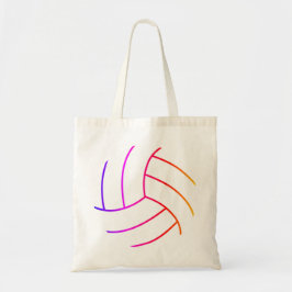Canvas tas voor volleybal bij vun- en kleurrijke b