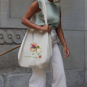 Canvas tas voor vrouwelijke bloemen