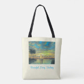 canvas tas, vreedzaam, eenvoudig, gevoel tote bag (Achterkant)